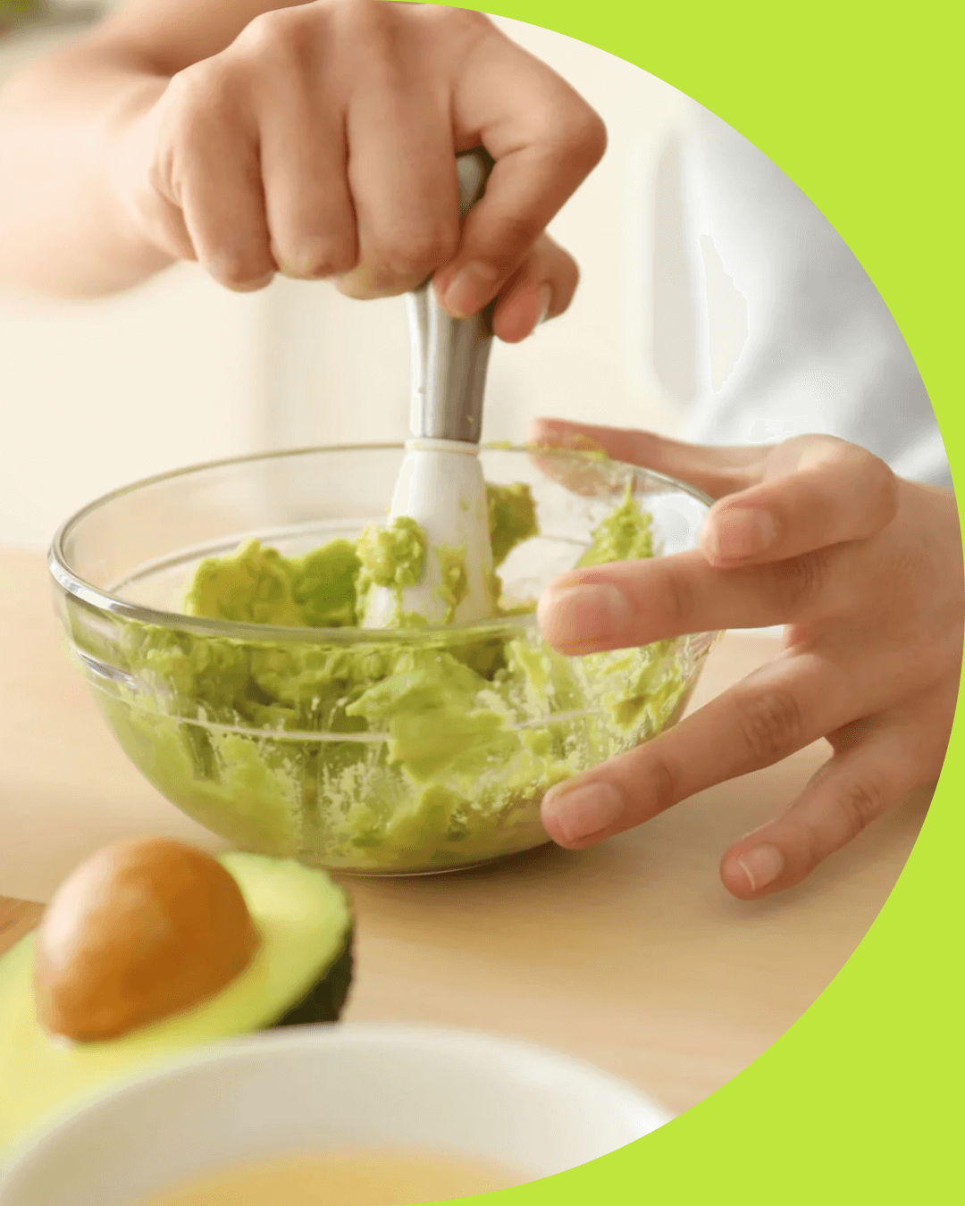 Avocado and honey hair mask